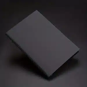 Black paper notebook with premium pages, ideal for corporate gifting and professional use