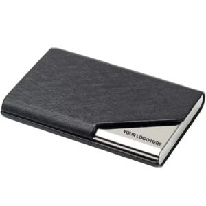 Black card holder premium corporate gift with logo branding by CGS