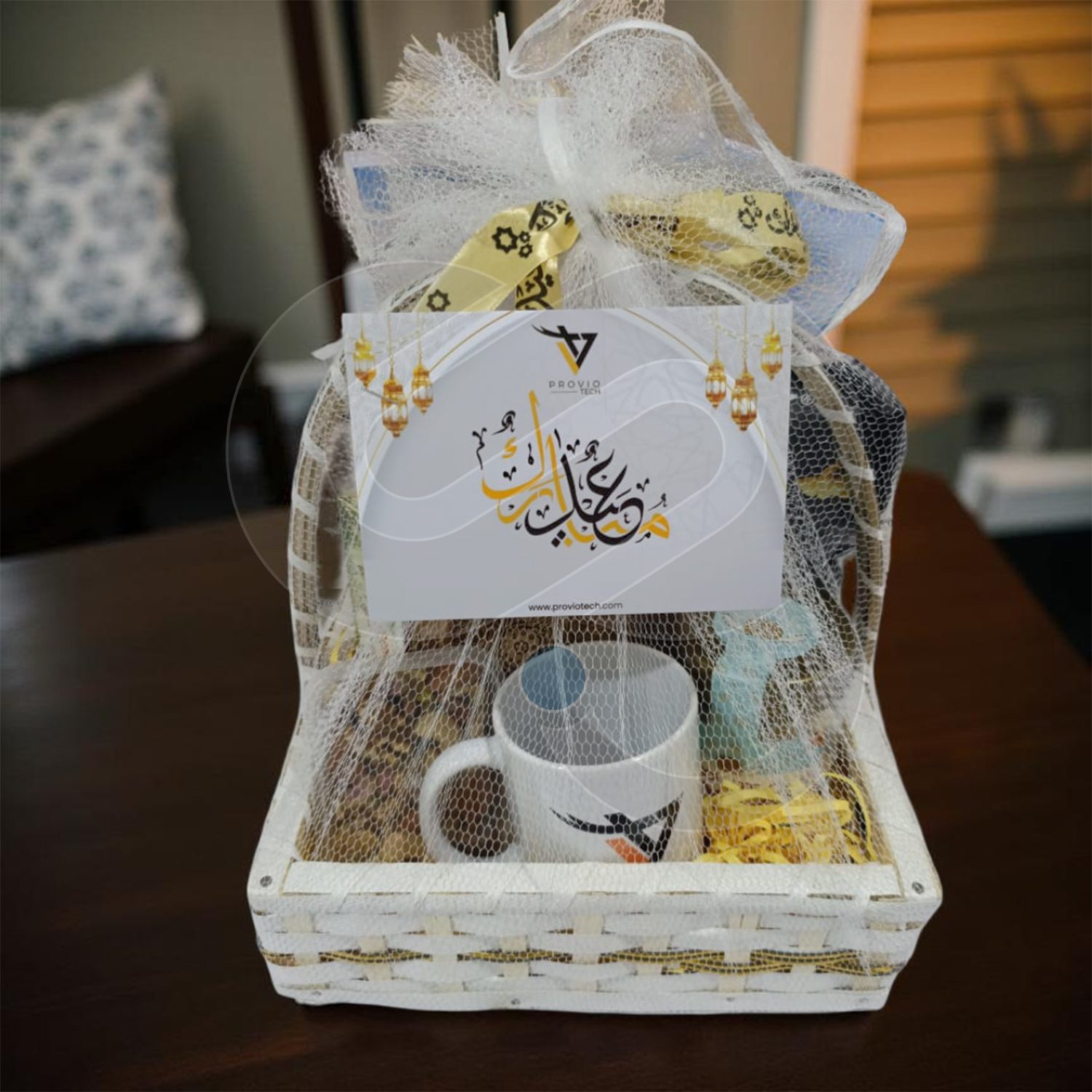 Corporate Eid gift basket premium corporate gift with logo branding by CGS