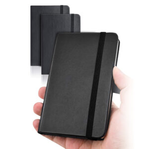Mini pocket leather notebook with premium cover, ideal for corporate gifting and on-the-go note-taking