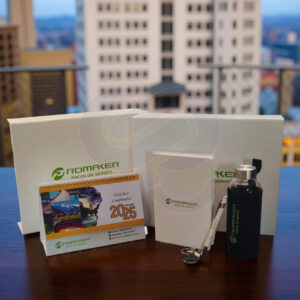 Premium New Year corporate gift box with office essentials for employee and client gifting