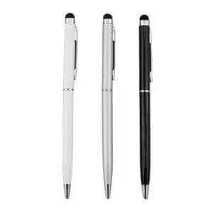 Slim metal stylus pen with premium finish for touchscreen use and corporate gifting