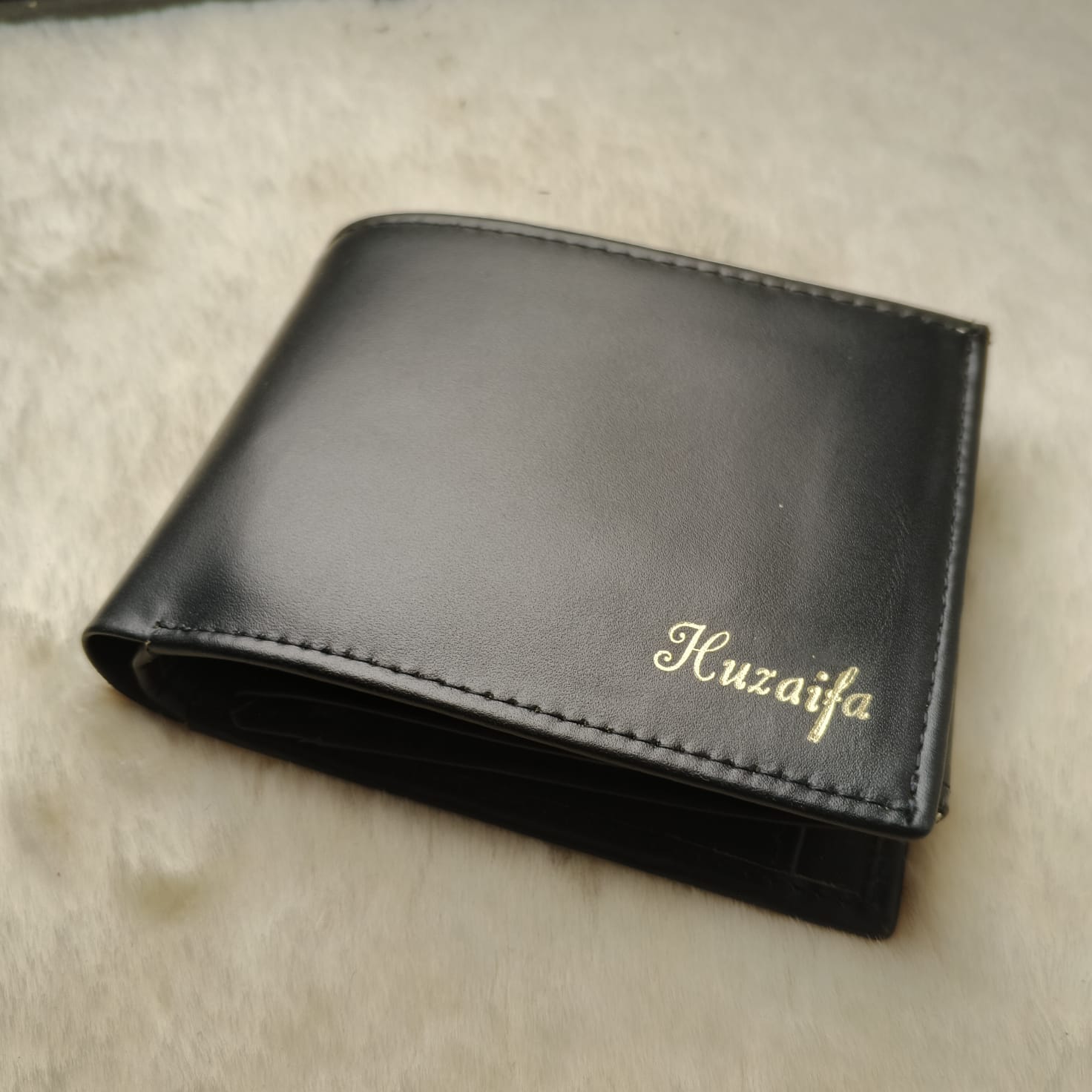 Black leather wallet premium corporate executive gift by CGS