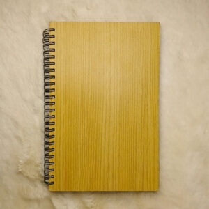 Wooden notebook with premium eco-friendly cover, ideal for corporate gifting and personal journaling