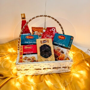 Ramadan Premium Delights Basket luxury corporate gift with logo branding by CGS