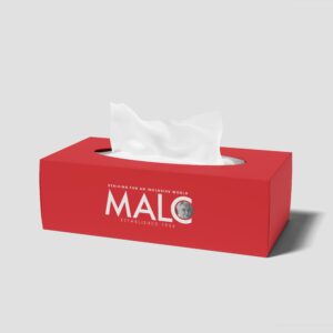 Customize tissue paper box premium corporate gift with logo branding by CGS