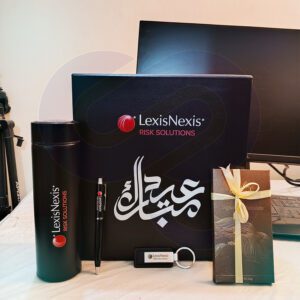 Signature Corporate Gift Box with Temperature Bottle, Metal Pen, Keychain and Chocolate – Premium Corporate Gifts