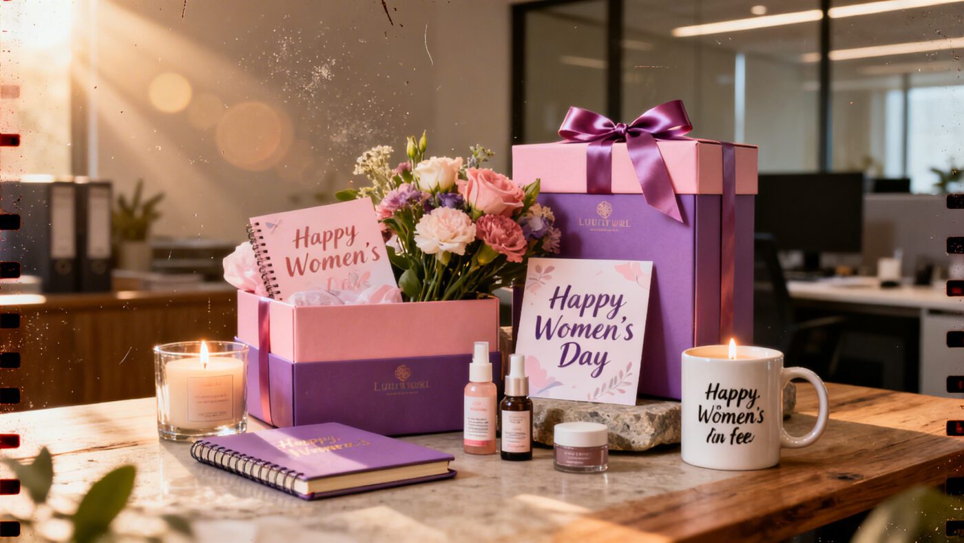Women's Day corporate gifts Pakistan - luxury hampers for employees by CGS