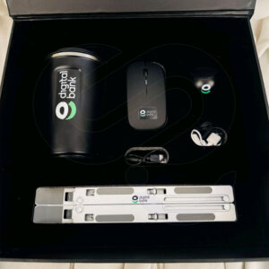 Branded packaging of employee tech gift hamper delivered in Islamabad by CGS