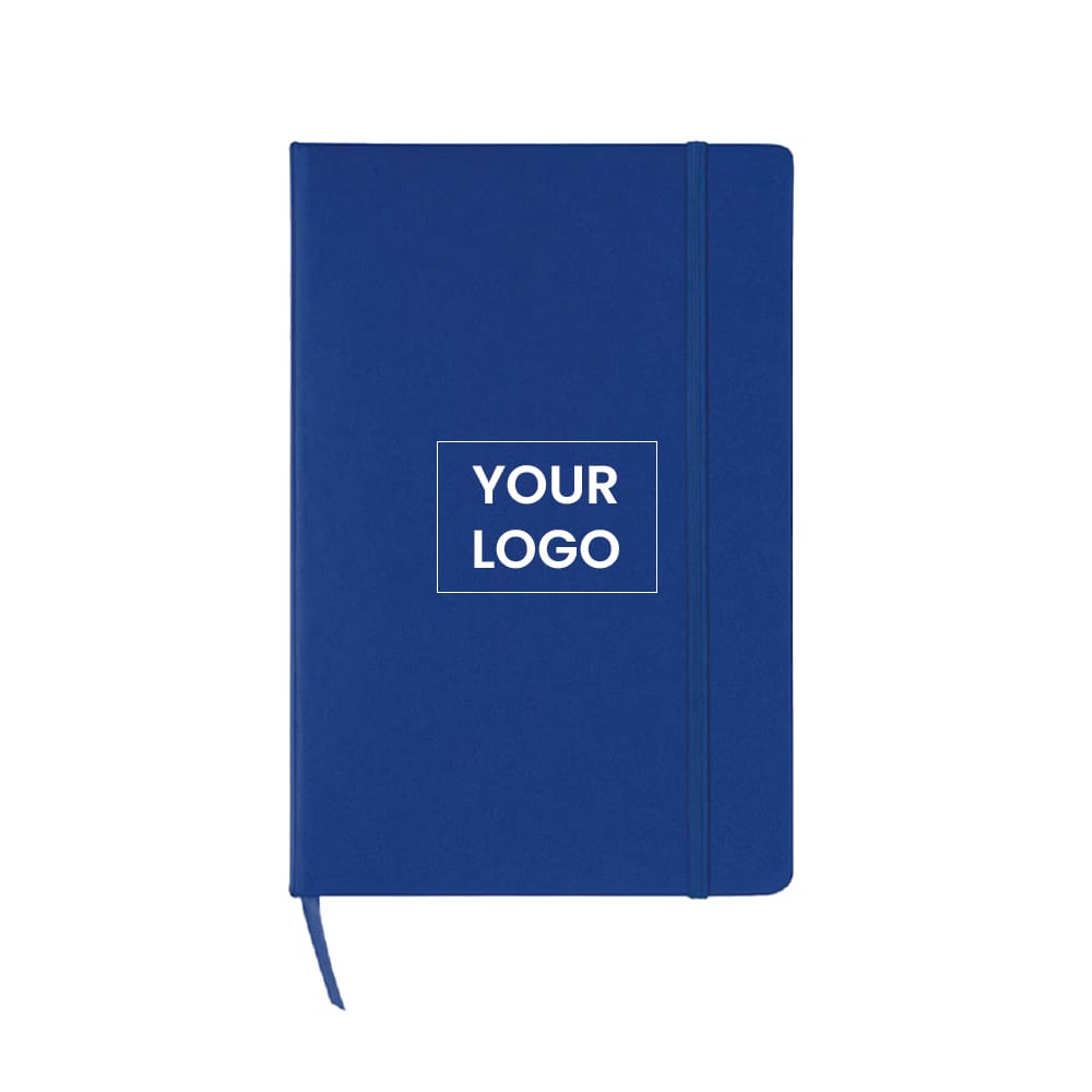 Blue leather notebook with premium finish for corporate gifting from CGS