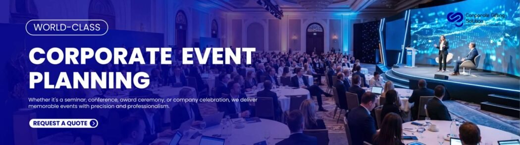 Professional corporate event planning and management services by CGS – trusted for conferences, team building, and corporate gatherings in Pakistan.