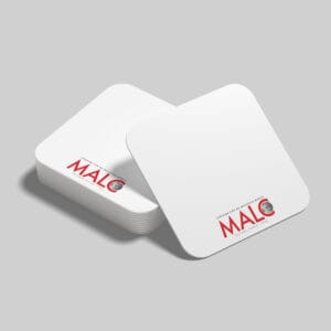 Custom logo printing on tea coaster for client gifts
