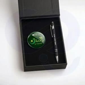 Custom logo printing on independence day corporate gift box for client appreciation