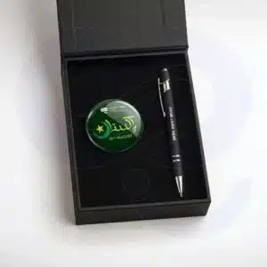 Custom logo printing on independence day corporate gift box for client appreciation