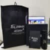 Classic corporate gift box with leather notebook, LED temperature bottle, and metal pen from CGS